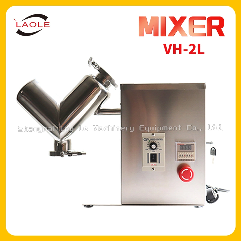 Automatic 5L 10L 30L 50L 100L Vh Type Food Spice Dry Powder Mixer Medicine Powder V Type Mixer