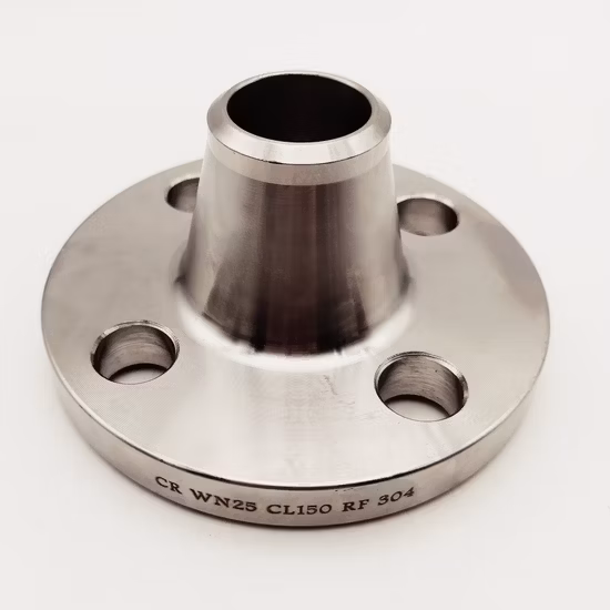 JIS ASME En1092 DIN GOST BS B16.5 ANSI Uni SABS Stainless Steel SS304 316L Weld Neck Flange