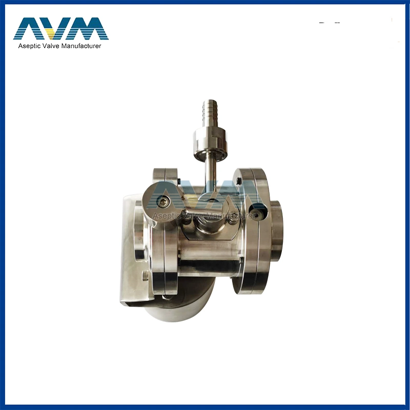 Ss 316L Sanitary Manual Mixing Proof Valve Welded Butterfly Valve